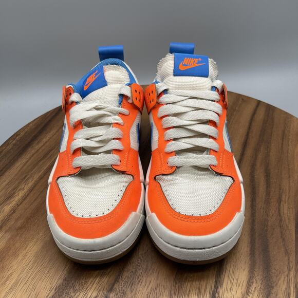 Nike Dunk Low Disrupt Shoes Womens Size 7 Sail Orange Blue Gum Sole - Picture 2 of 8